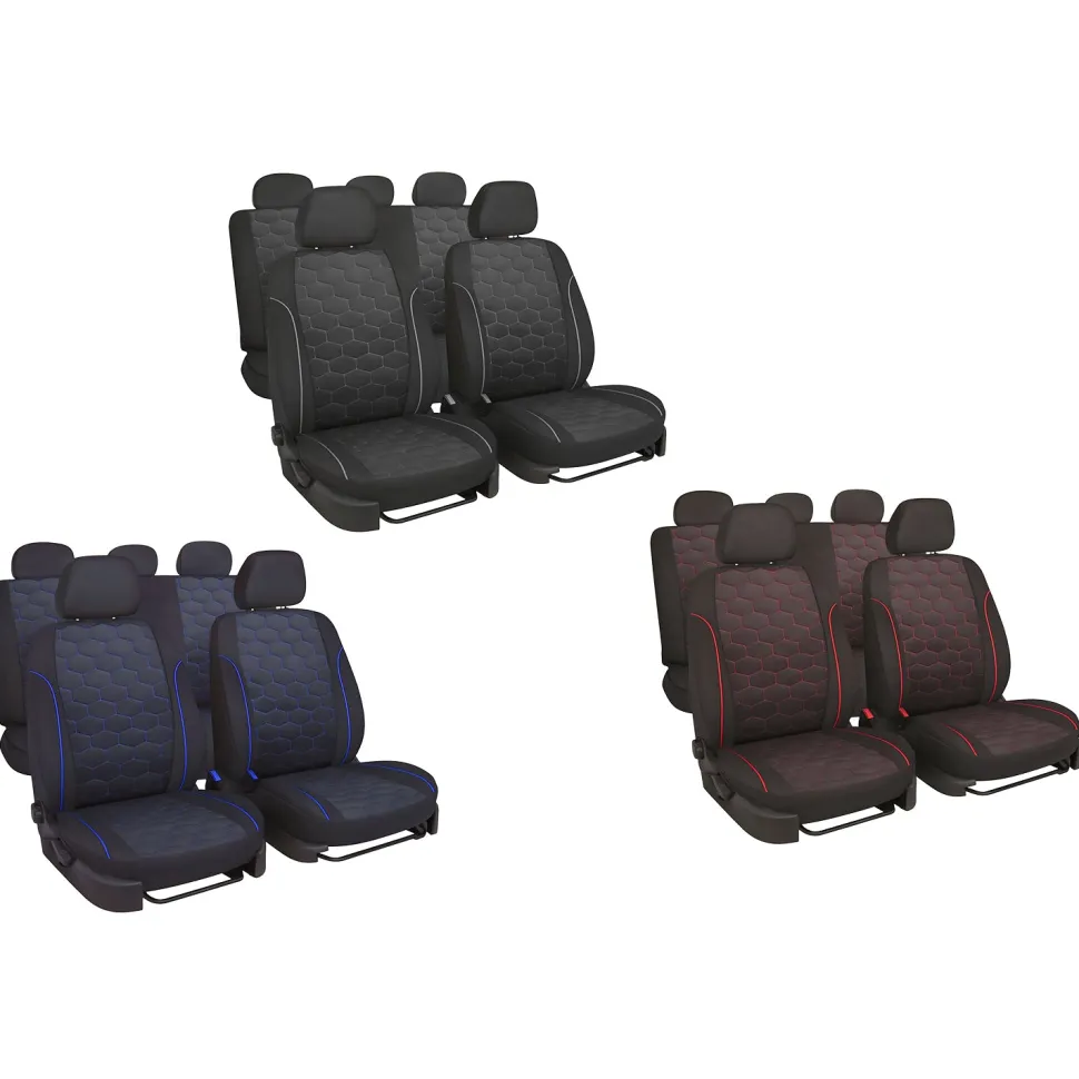 Set Coprisedili Auto Universali 11 Pezzi h48x10x35 cm