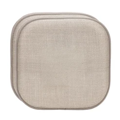 Set 2 Cuscini Memory Foam Beige Antiscivolo 40x40 cm