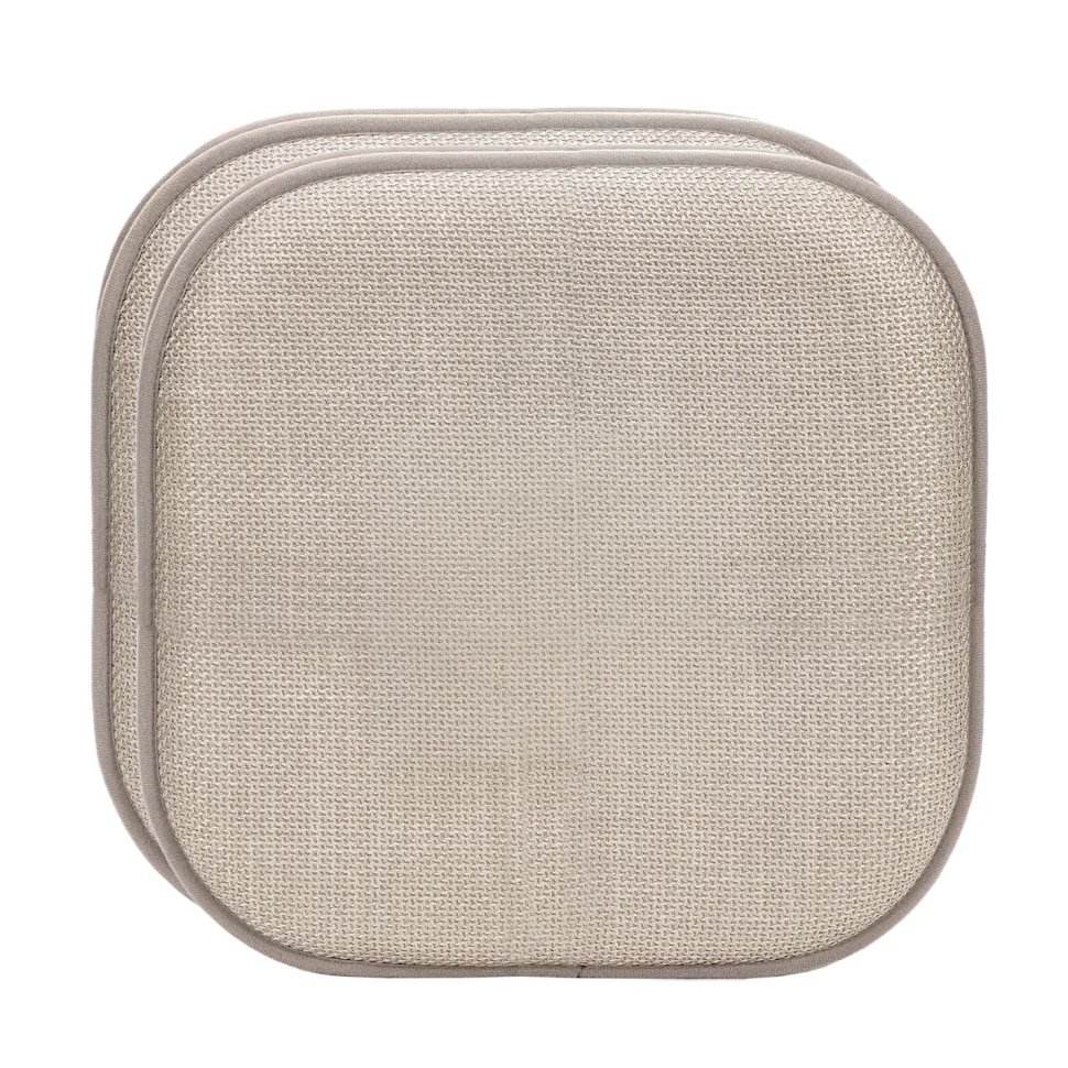 Set 2 Cuscini Memory Foam Beige Antiscivolo 40x40 cm