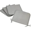 Set 4 cuscini Panarea per sedia Grigio chiaro 39x39 cm