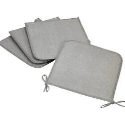 Set 4 cuscini Panarea per sedia Grigio chiaro 39x39 cm