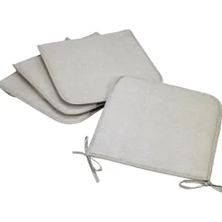 Set 4 cuscini Panarea per sedia Tortora 39x39 cm
