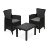 Set da giardino Forest 3 Pezzi Antracite Linea Rattan
