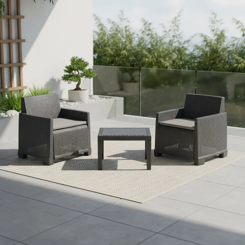 Set da giardino Orta Antracite Linea Elegance