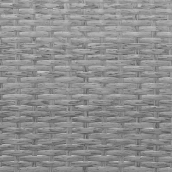 Set da giardino 4 pezzi Antracite Rattan sintetico con struttura in acciaio, top in vetro e cuscini Grigio
