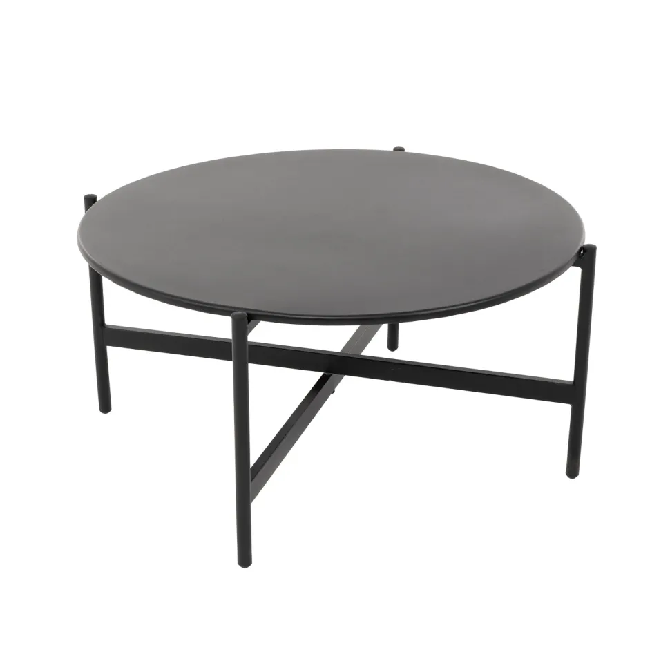 Set da giardino 5 pezzi struttura in acciaio e top tavolini in metallo con cuscini Grigio Scuro