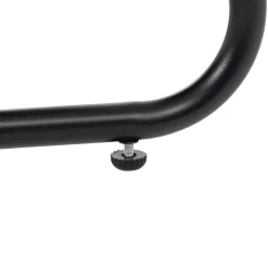 Set da giardino 4 pezzi struttura in acciaio Antracite e braccioli Rattan con cuscini Grigio Scuro