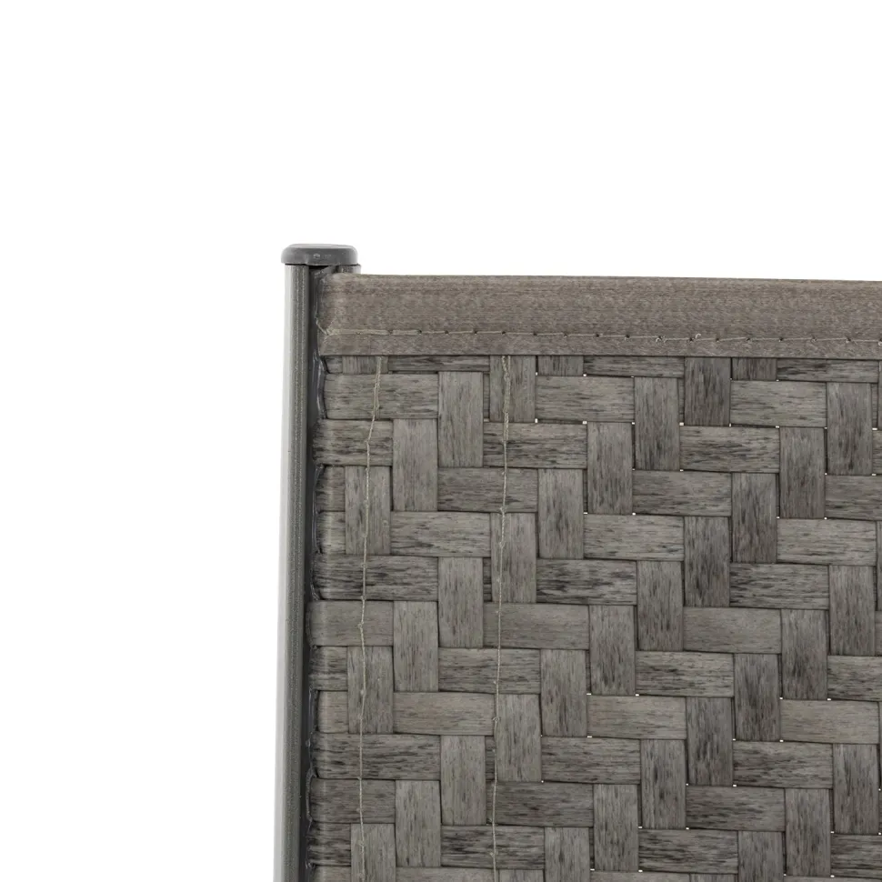 Set da giardino 7 pezzi Tavolo con 6 Sedie struttura in Acciaio Effetto Legno e Top in Polywood
