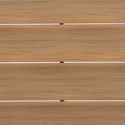 Set da giardino 7 pezzi Tavolo con 6 Sedie struttura in Acciaio Effetto Legno e Top in Polywood