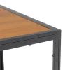 Set da giardino 7 pezzi Tavolo con 6 Sedie struttura in Acciaio Antracite, braccioli e Top in Polywood