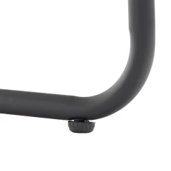 Set da giardino 7 pezzi Tavolo con 6 Sedie struttura in Acciaio Antracite, braccioli e Top in Polywood