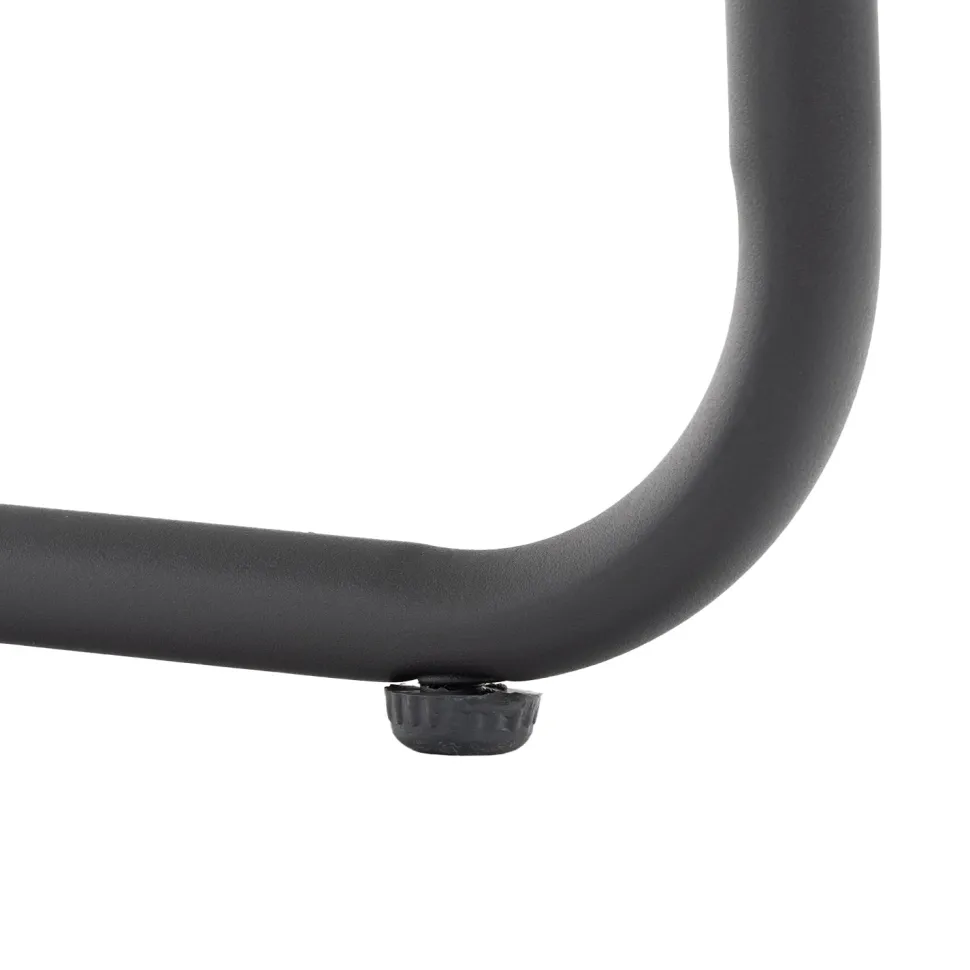 Set da giardino 7 pezzi Tavolo con 6 Sedie struttura in Acciaio Antracite, braccioli e Top in Polywood