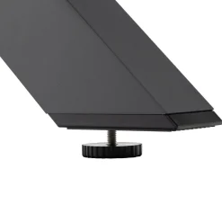 Set da giardino 9 pezzi Tavolo Estensibile con 8 Sedie struttura in alluminio Antracite e braccioli in Polywood