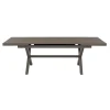 Set da giardino 9 pezzi Tavolo Estensibile con 8 Sedie struttura in alluminio Antracite e Polywood