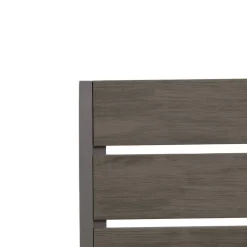Set da giardino 9 pezzi Tavolo Estensibile con 8 Sedie struttura in alluminio Antracite e Polywood