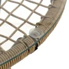 Set da giardino Tavolo con 2 Sedie in Metallo e Rattan