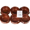 Set di 6 Tegamini in Terracotta Linea La Cucina della Nonna diametro 14 cm