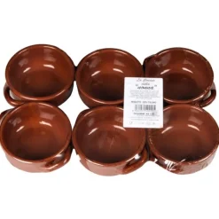 Set di 6 Tegamini in Terracotta Linea La Cucina della Nonna diametro 14 cm