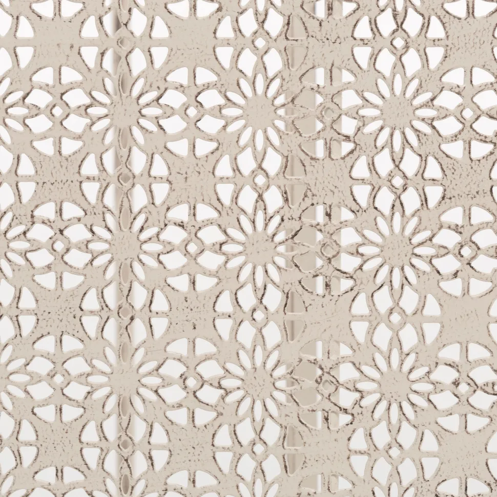 Set giardino Bistrot Tavolo rotondo 70 cm e 2 sedie pieghevoli in metallo Bianco Design Liberty
