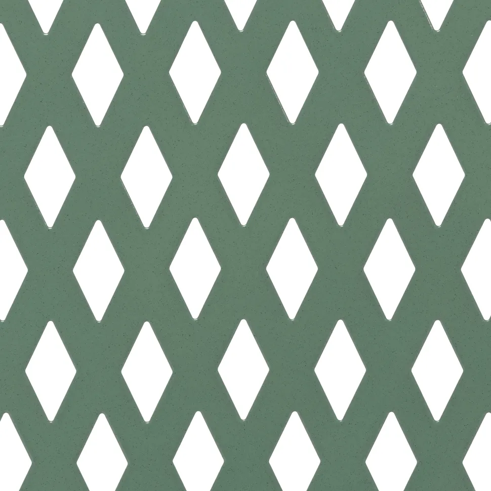 Set giardino Bistrot Tavolo rotondo 60 cm e 2 sedie pieghevoli in metallo Verde Design Liberty