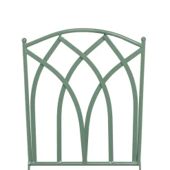 Set giardino Bistrot Tavolo rotondo 60 cm e 2 sedie pieghevoli in metallo Verde Design Liberty