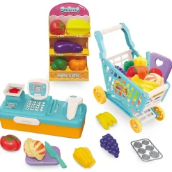 Set Gioco Frutta Shopping/Spesa & Griglia 17 Pezzi Educativi
