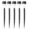 Set 5 Lampade Solari LED da Giardino con Picchetto Luce Calda
