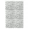 Set 6 mattonelle ad Incastro in pietra Bianca 30x30cm
