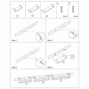 Set Mensole da Parete in Legno Bianco 3 Pezzi