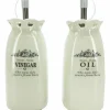 Set olio e aceto in ceramica h13 cm