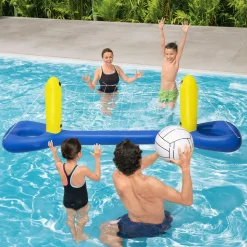 Set Pallavolo Gonfiabile per Piscina con palla 244x64 cm