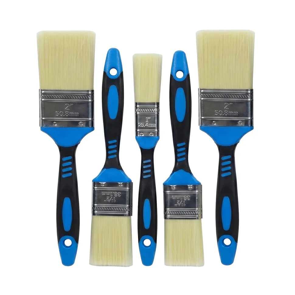 Set Pennelli Piatti 5 Pezzi per Vernici e Smalti