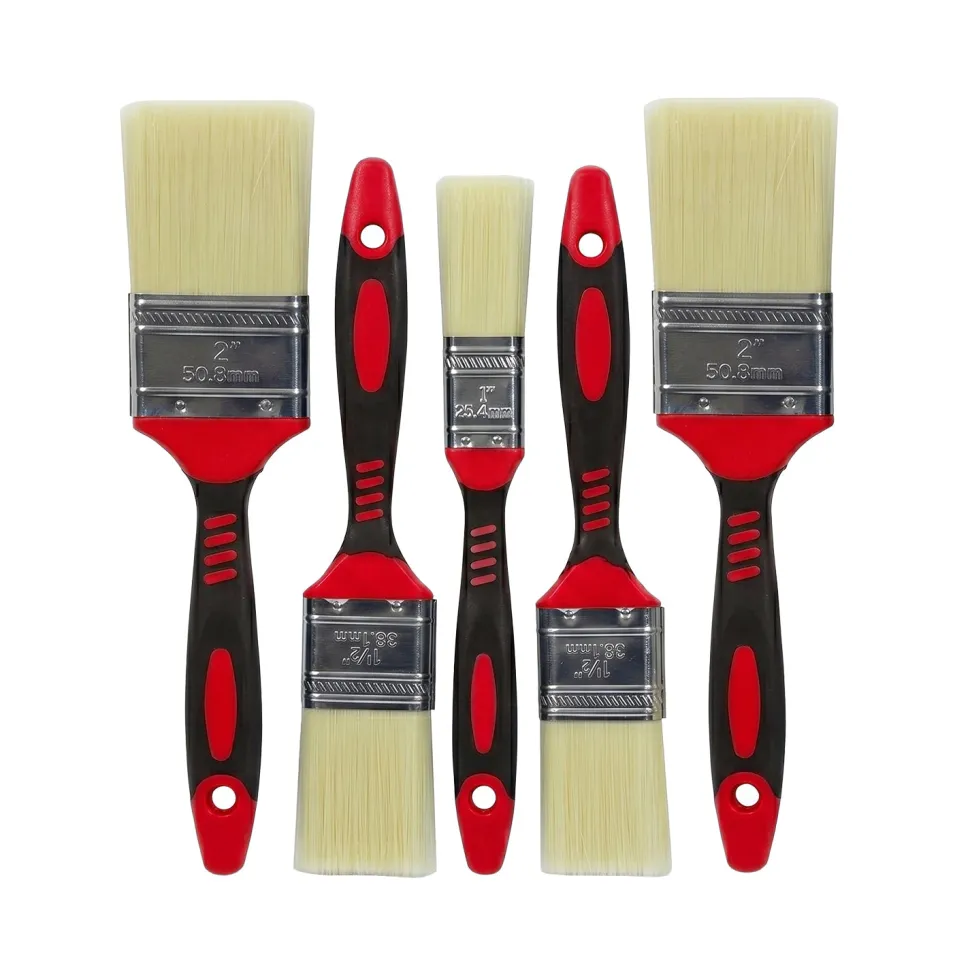 Set Pennelli Piatti 5 Pezzi per Vernici e Smalti