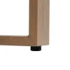 Set Salotto da giardino 4 pezzi in Alluminio Effetto legno, Tavolino in vetro e Cuscini Antracite Design Moderno