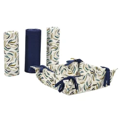 Set 3 Strofinacci Cucina con Cestino 40x70 cm