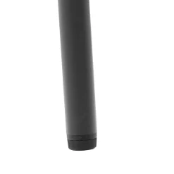 Set Tavolo da Giardino 4 Posti in Metallo con Sedie Intrecciate Antracite