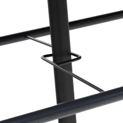 Set Tavolo da Giardino 6 Sedie con Ombrellone Grigio