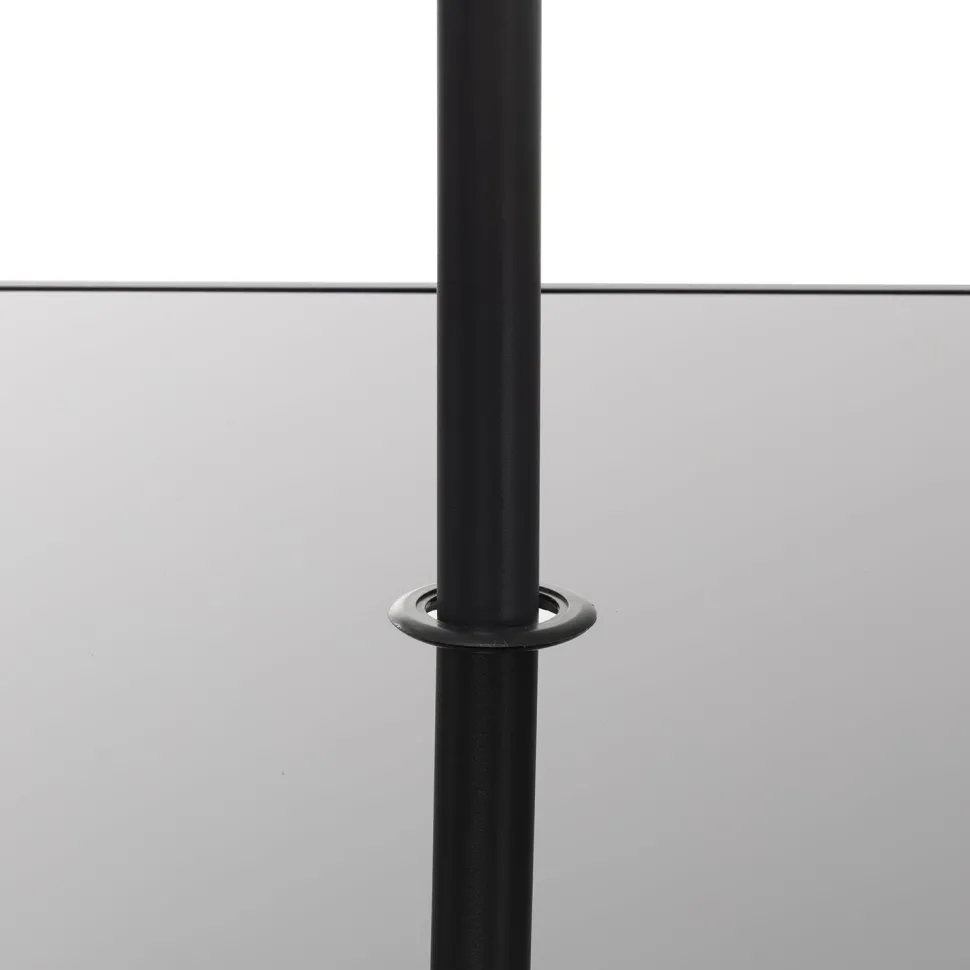 Set Tavolo da Giardino 6 Sedie con Ombrellone Grigio