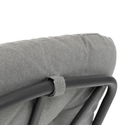 Set Tavolo da Giardino 6 Sedie con Ombrellone Grigio