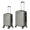 Set 2 Trolley Semirigido Grigio in ABS con 4 ruote