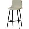 Sgabello Alto tessuto in Lino Beige