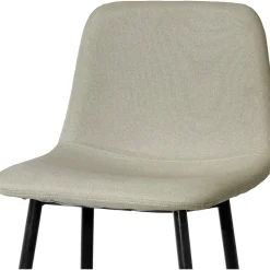 Sgabello Alto tessuto in Lino Beige