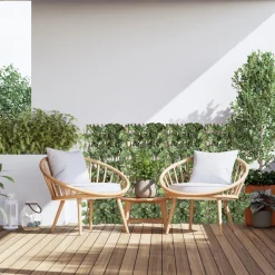 Siepe Artificiale Estensibile con foglie di Epipremnum Aureum Verde h100x190 cm