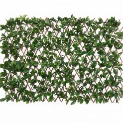 Siepe Artificiale Estensibile Foglie di Mirto Cerato h90x180 cm