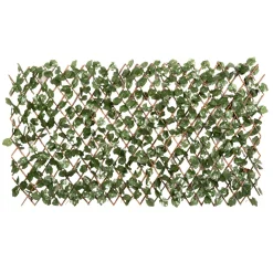 Siepe Artificiale Estensibile con Foglie di Acero h90x180 cm