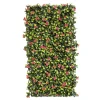 Siepe Artificiale Estensibile Foglie con Fiori h90x180 cm