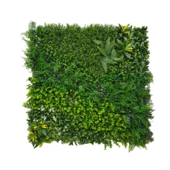 Siepe Sintetica a Pannelli per Parete Giardino Verticale 100x100 cm