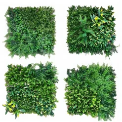 Siepe Sintetica a Pannelli per Parete Giardino Verticale 100x100 cm