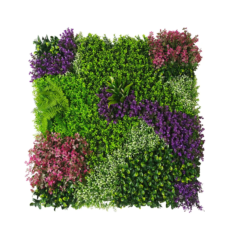 Siepe Sintetica per Parete Giardino Verticale Multipianta 100x100 cm