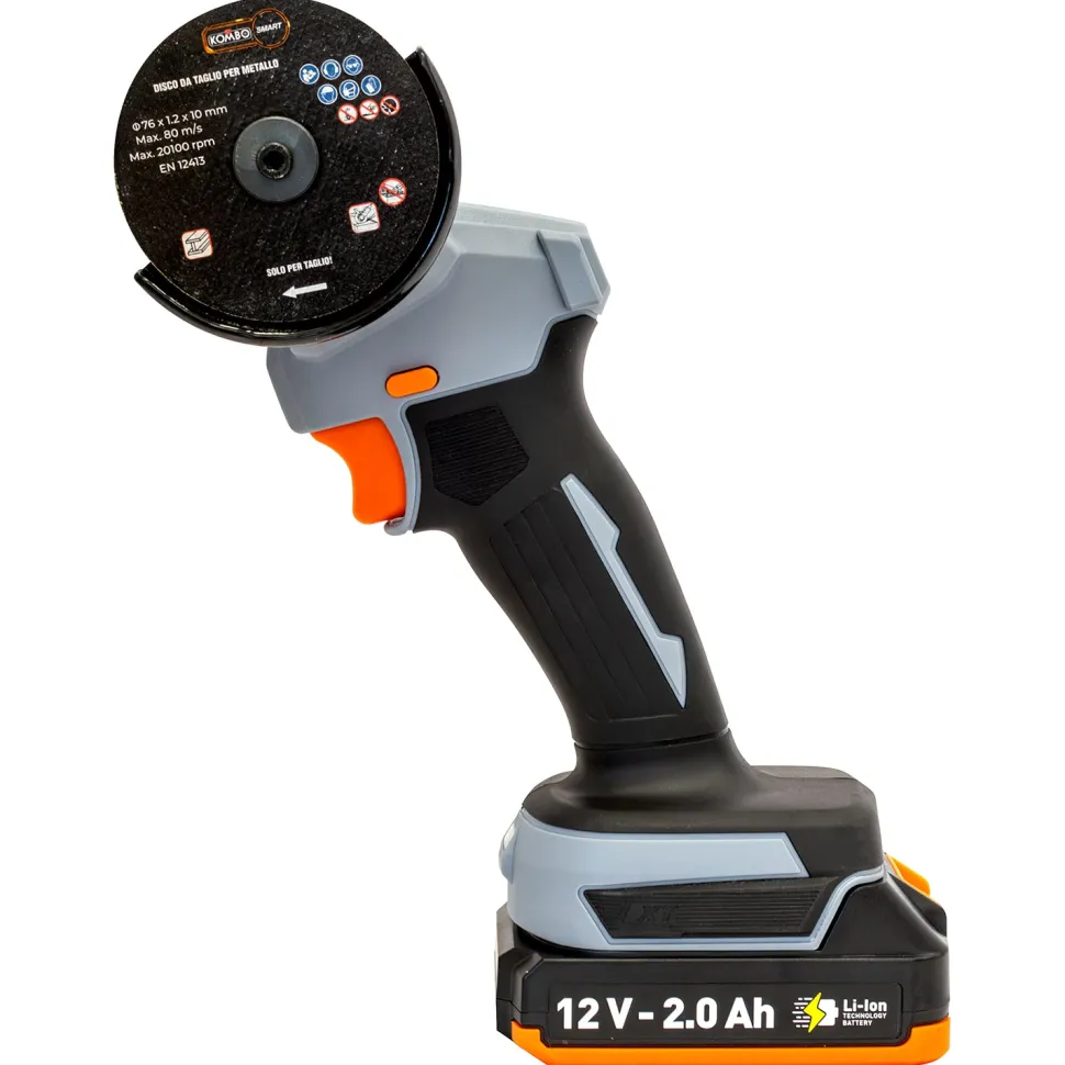 Smerigliatrice Angolare con Batteria Kombo Smart 12V 2.0Ah